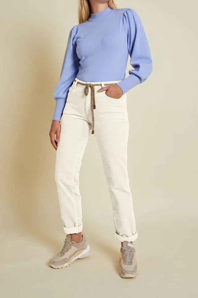 Para Mi Broek: Bobby, Vintage Conduroy ( ribfluweel ), Winter White ( PARA.121