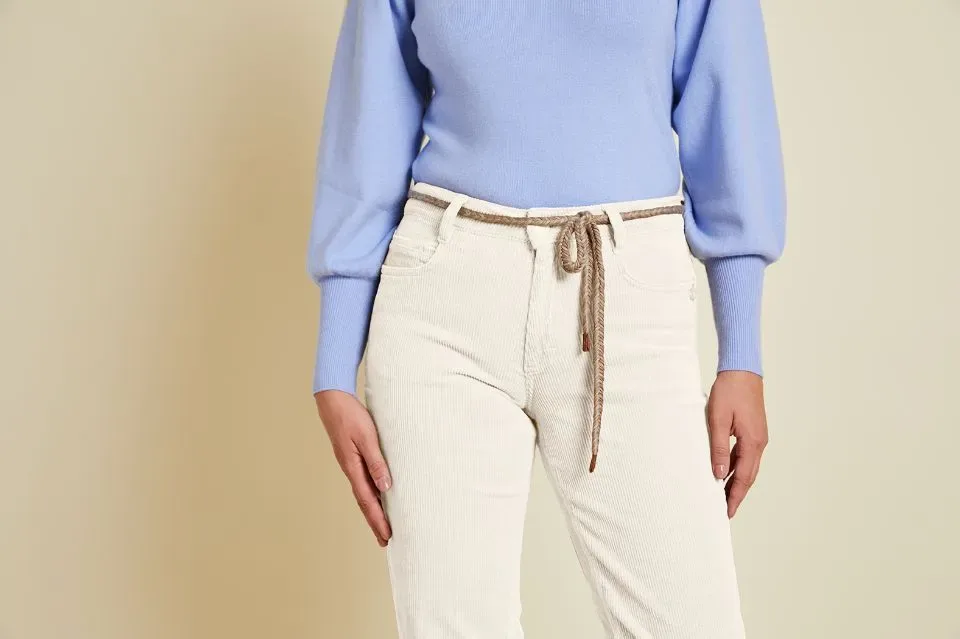 Para Mi Broek: Bobby, Vintage Conduroy ( ribfluweel ), Winter White ( PARA.121