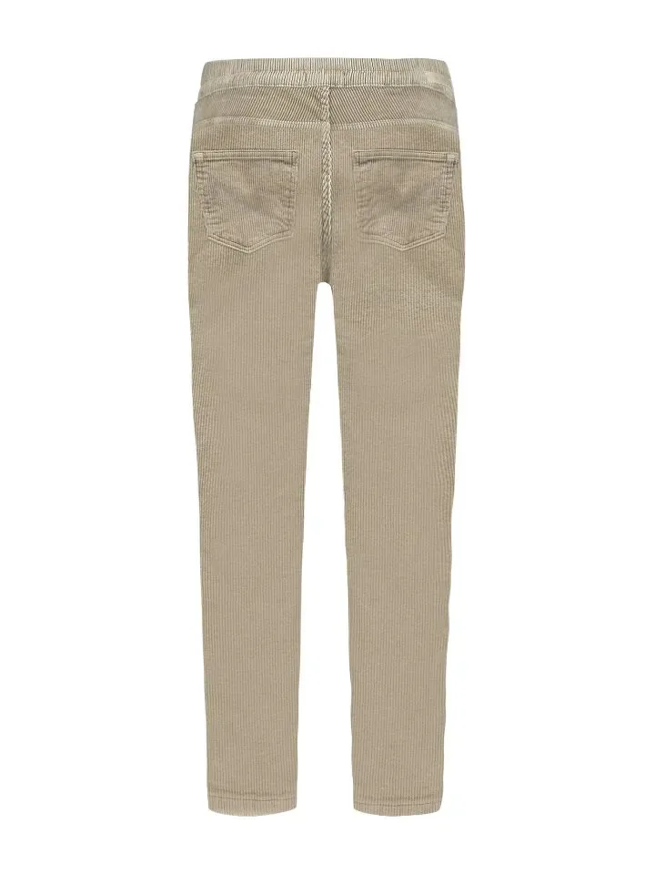 Para Mi Broek: Bowie, vintage Corduroy, Beige Marble ( PARA.288 )