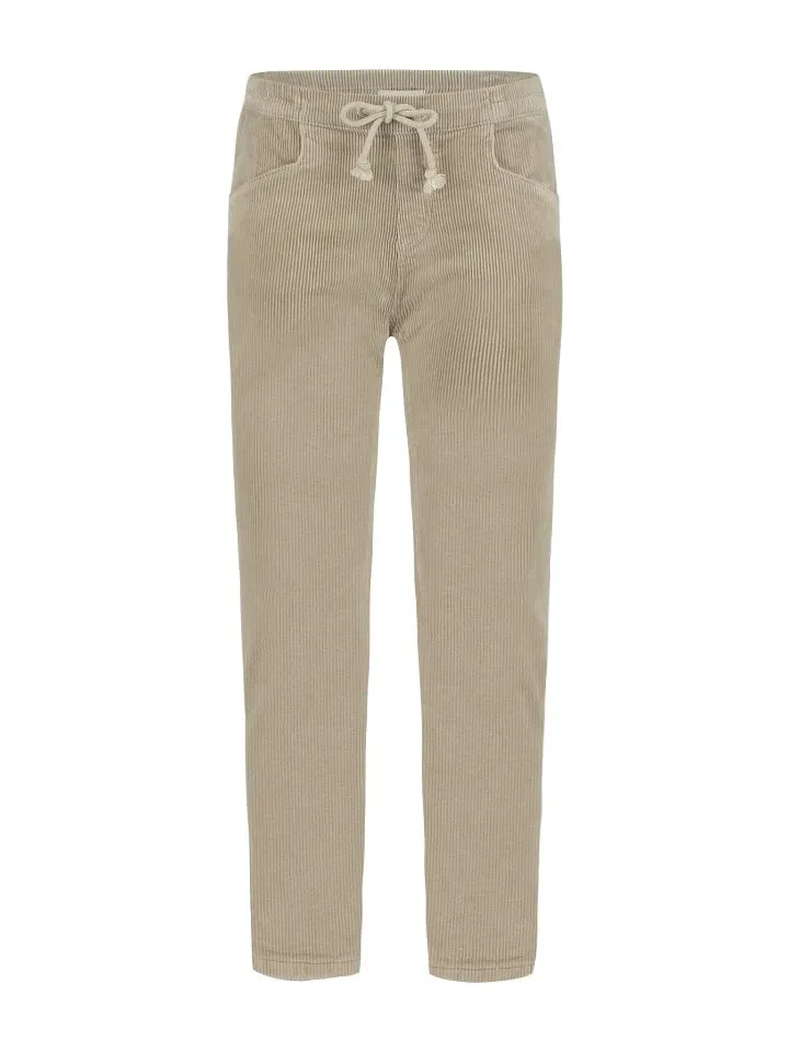 Para Mi Broek: Bowie, vintage Corduroy, Beige Marble ( PARA.288 )