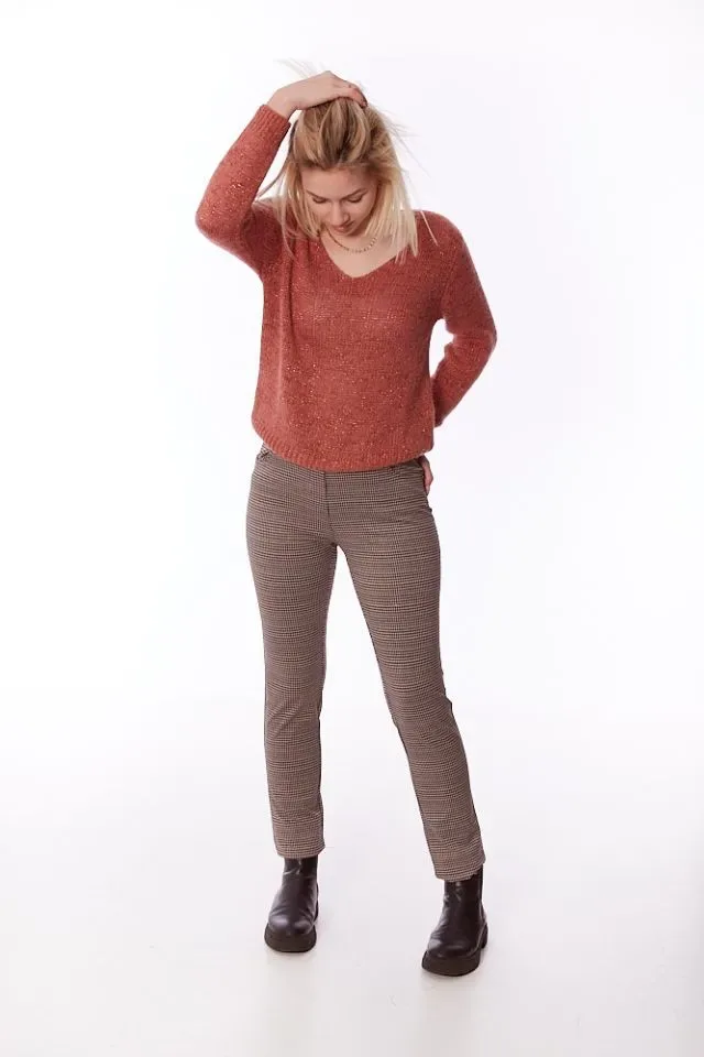 Diversa Dames broek: Mango, Pied des poules print ( DIV.714