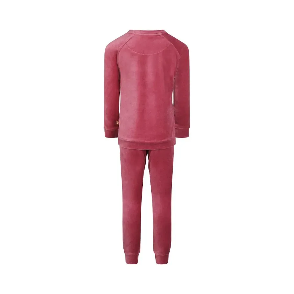 Charlie Choe Pyjama Meisjes: Velours, Cassis ( CHoe.4 )
