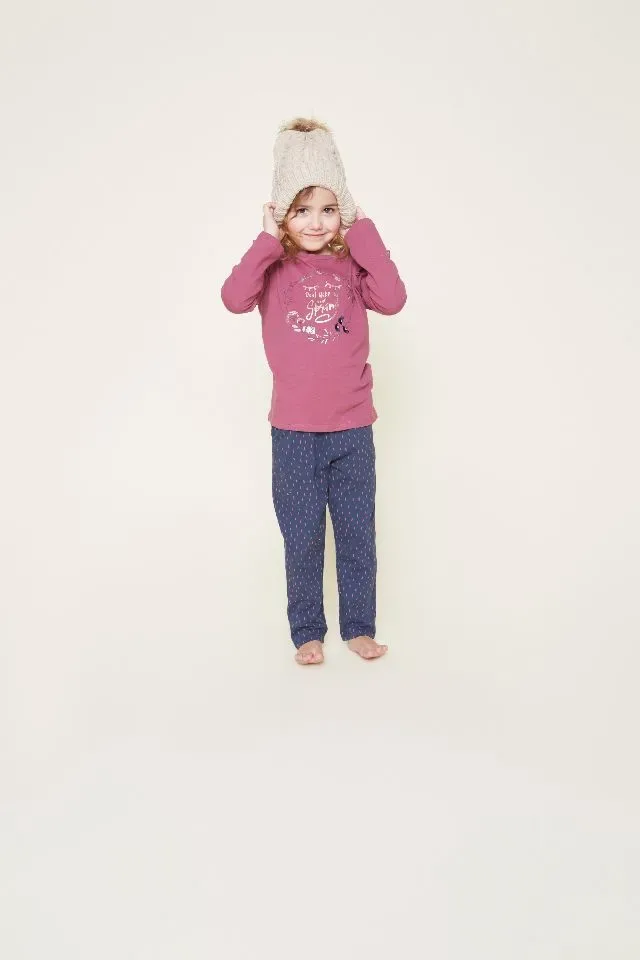 Charlie Choe Pyjama Meisjes: Cassis kleur, 100% katoen ( CHOE.7 )