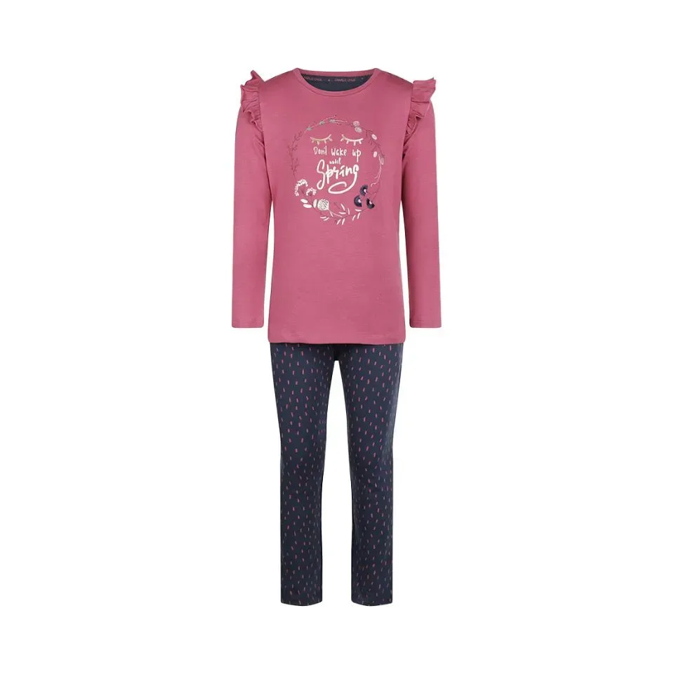 Charlie Choe Pyjama Meisjes: Cassis kleur, 100% katoen ( CHOE.7 )