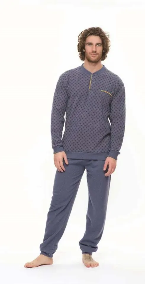 Gary Heren Pyjama: Punto milano, zeer warm ( tot maat 3XL ) ( GARY.81 )