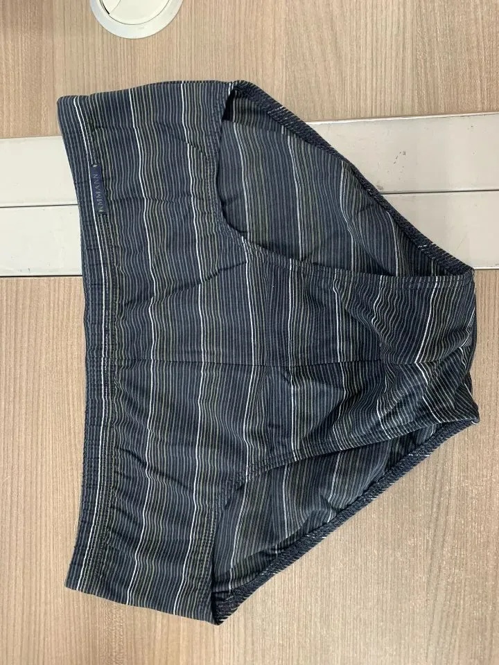 Ammann Heren Slip: Midi model, Groen gestreept, tot maat 4XL ( AMM.559 )