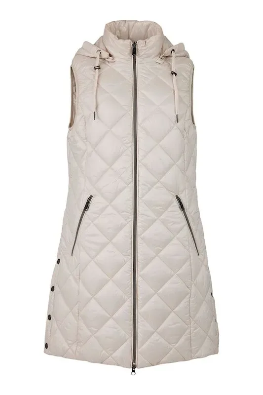 Normann Bodywarmer: Camel kleur, met afneembare kap ( NOR.3 )