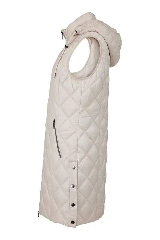 Normann Bodywarmer: Camel kleur, met afneembare kap ( NOR.3 )