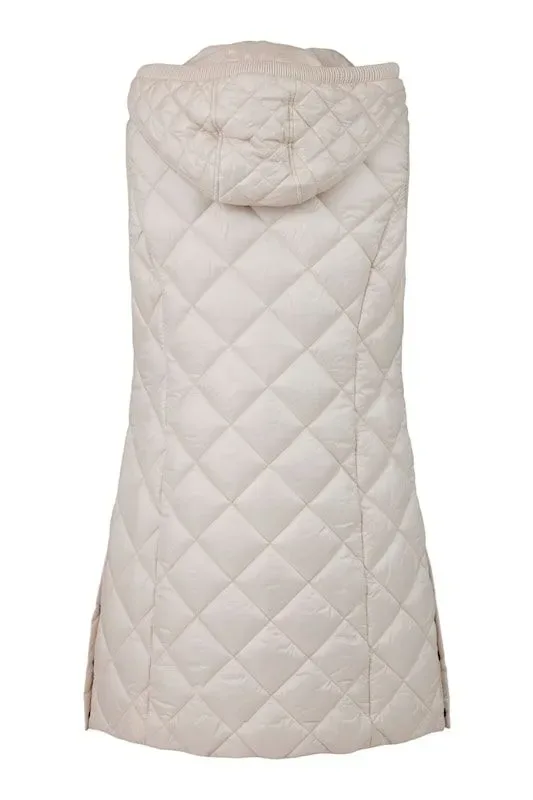 Normann Bodywarmer: Camel kleur, met afneembare kap ( NOR.3 )