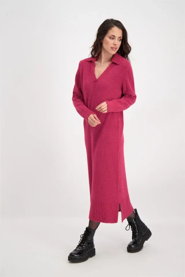 Signe Nature gebreid kleedje: fushia ( Signe.1189 )