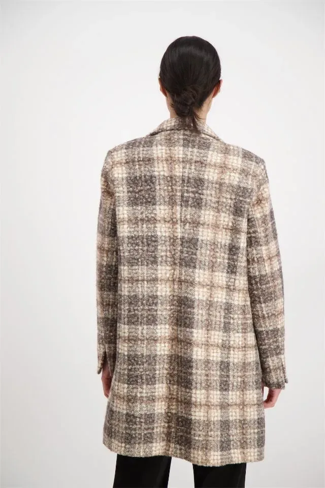 Signe Nature Mantel: grof geweven, Boucle ( Signe.1190 )