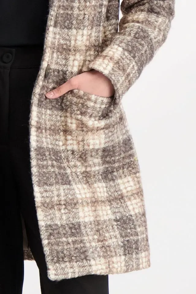 Signe Nature Mantel: grof geweven, Boucle ( Signe.1190 )