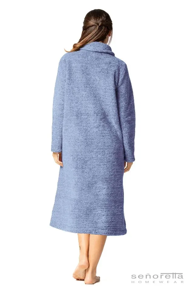 Egatex Dames Kamerjas met knopen: Azul, tot 3xL ( EGA.371 )