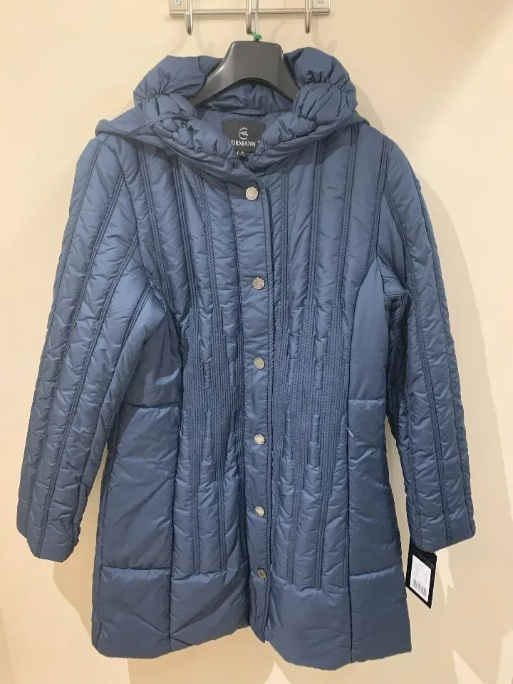 Normann Winterjas: blauw, afneembare kap ( NOR.4 )