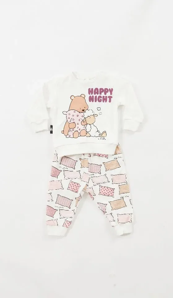 Happy People Pyjama Meisjes: kussen motief motief, interlock ( HAP.114 )