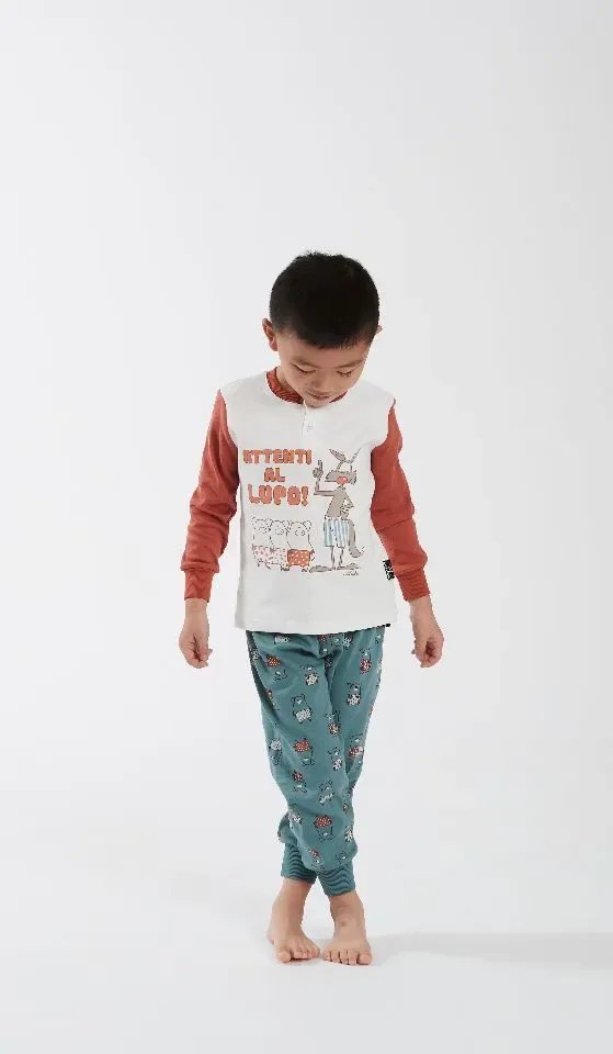 Happy People Pyjama jongens : Interlock, biggen motief ( HAP.115 )