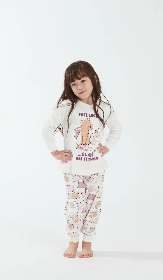 Happy People Pyjama meisjes: Kussen motief, Interlock ( HAP.116 )
