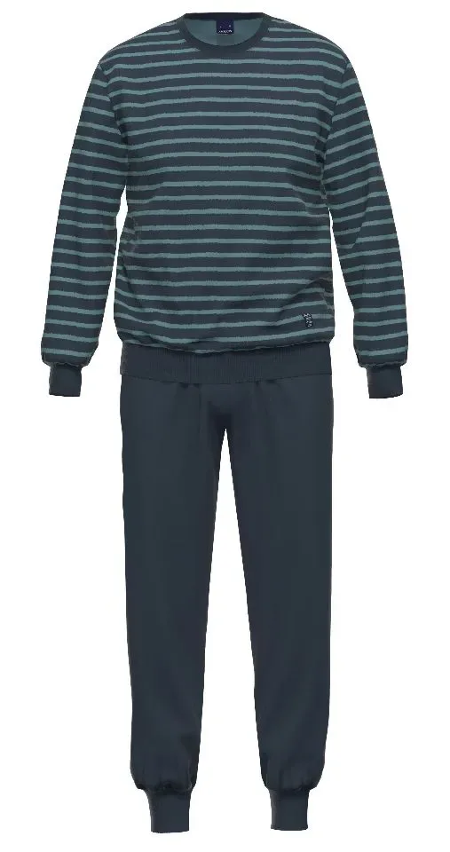 Ammann Heren pyjama: Badstof, tot 4XL ( AMM.568 )