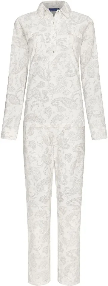 Pastunette Dames Pyjama: lange mouw, met kol  PAS.11