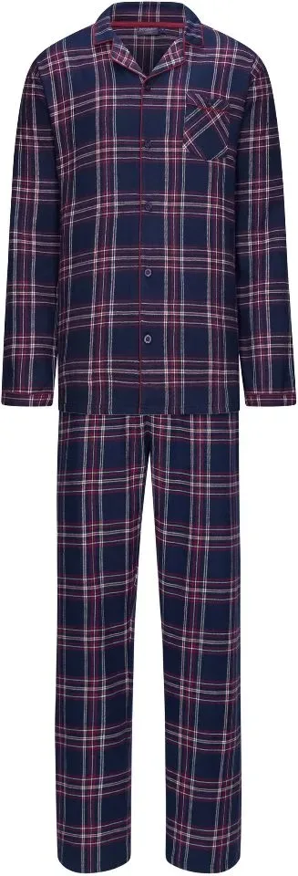Pastunette Heren Pyjama: Doorknoop, Flanel ( PAS.14 )