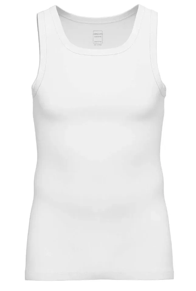 Ammann Heren Singlet: Gots Athletic Shirt, Wit / blauw / zwart of grijs ( AMM.581 / AMM.582 / AMM.583 / AMM.584 )