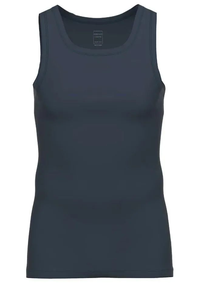 Ammann Heren Singlet: Gots Athletic Shirt, Wit / blauw / zwart of grijs ( AMM.581 / AMM.582 / AMM.583 / AMM.584 )