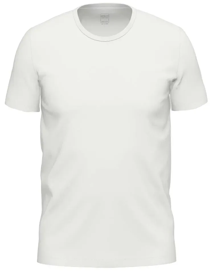 Ammann Heren onderhemd: Gots Shirt 1/2 mouw, Ronde hals, Korte mouw, Wit / zwart of grijs ( AMM.585 / AMM.586 / AMM.587 )