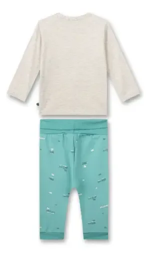 Sanetta Jongens pyjama: Trein motief, 100% katoen, vanaf 9 maanden ( SAN.81 )
