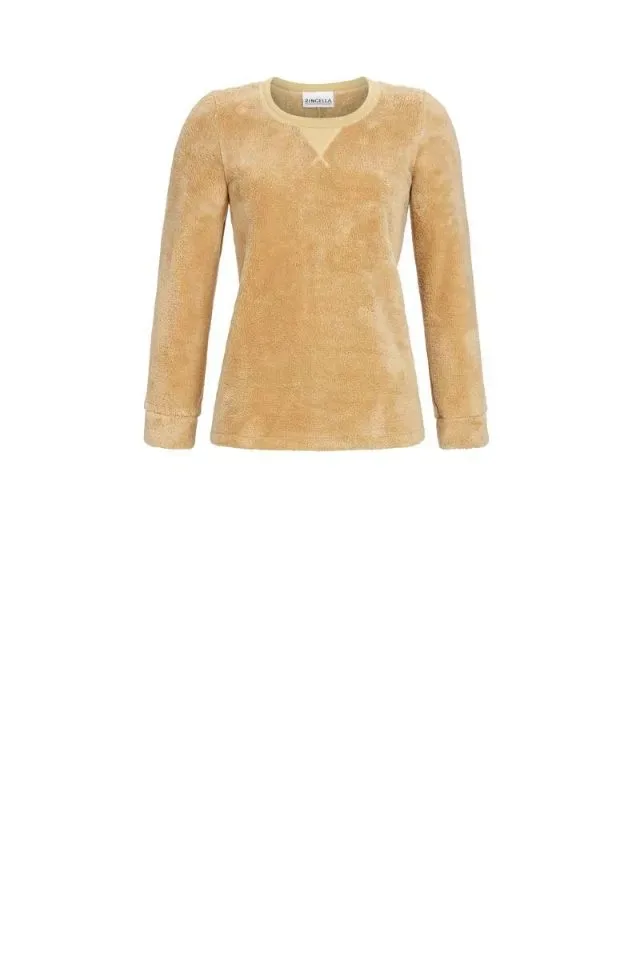 Ringella Bloomy Dames pyjama: Fleece top, bedrukte broek ( RIN.355 )
