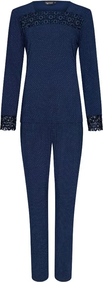 Pastunette Deluxe Dames pyjama: Tencel, Donker blauw ( PAS.17 )