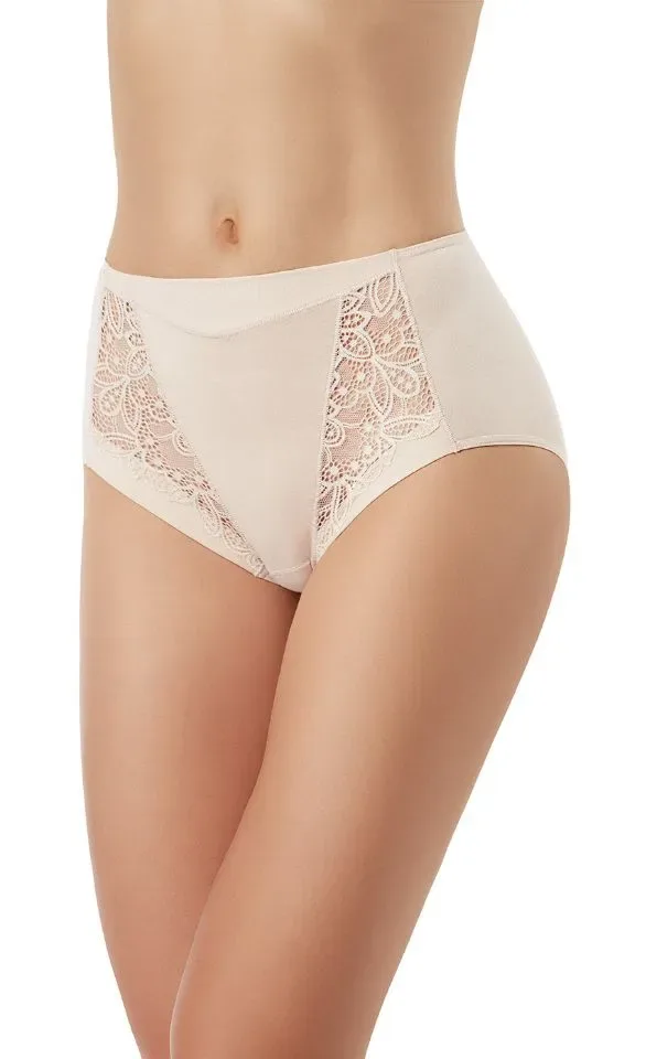 Janira dames slip: Belle cotton, Carey ( taille model ), zwart / dune / wit ( JAN.220 / JAN.221 / JAN.222