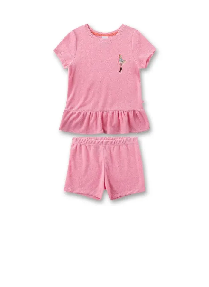 Sanetta Meisjes Pyjama: Badstof, korte mouw / short ( SAN.103 )