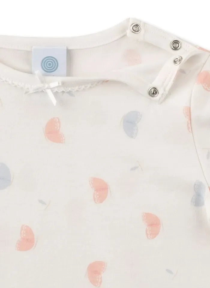 Sanetta Meisjes Pyjama: Vlinder motief, korte mouw / short ( SAN.104 )