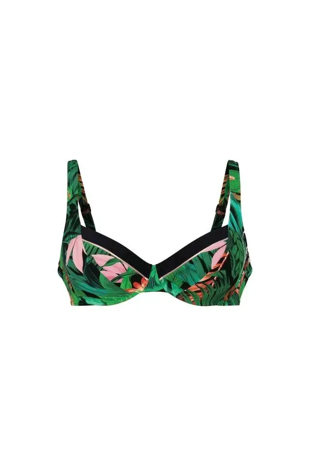 Anita Bikini: Groen geprint, met beugel ( ANI.285 )