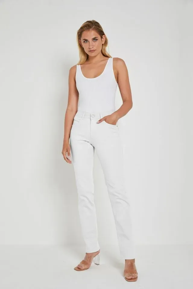 Para Mi Broek: Angie Fancy , White Color Denim ( PARA.300 )