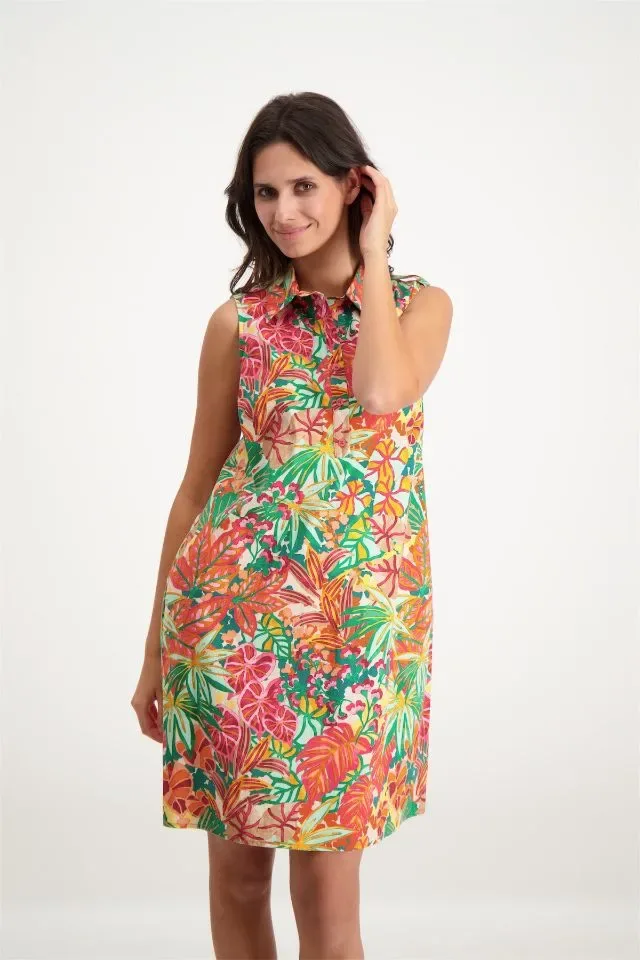 Signe Nature Kleed: Mouwloos, multicolor ( Signe.1198 )