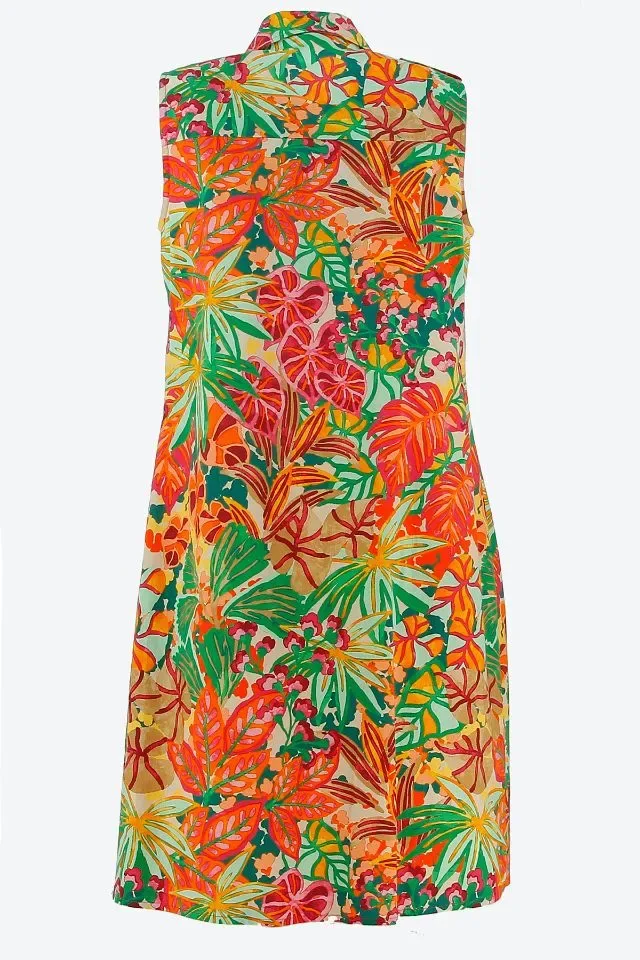 Signe Nature Kleed: Mouwloos, multicolor ( Signe.1198 )