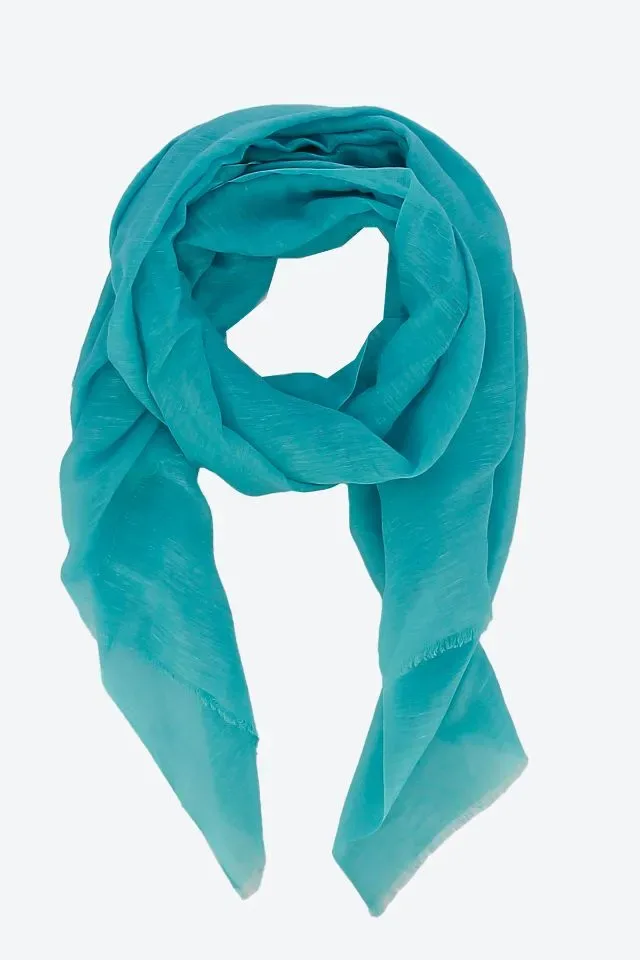 Signe Nature Sjaal: Aqua, effen ( Signe.1206 )