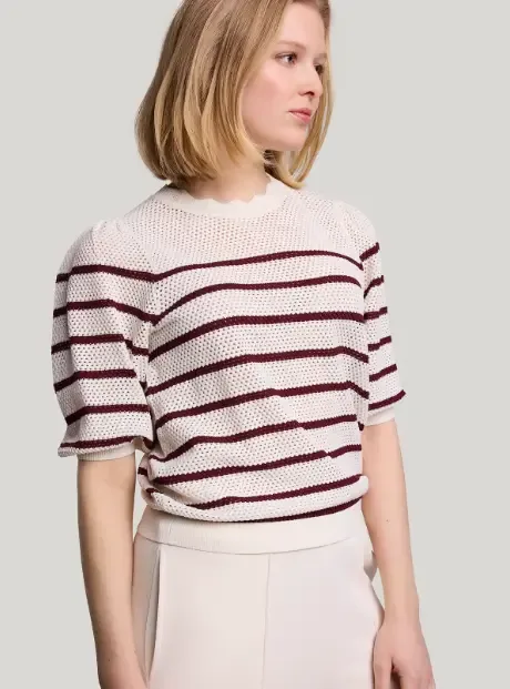 Summum Pull: gestreept, korte mouw ( SUM.64 )
