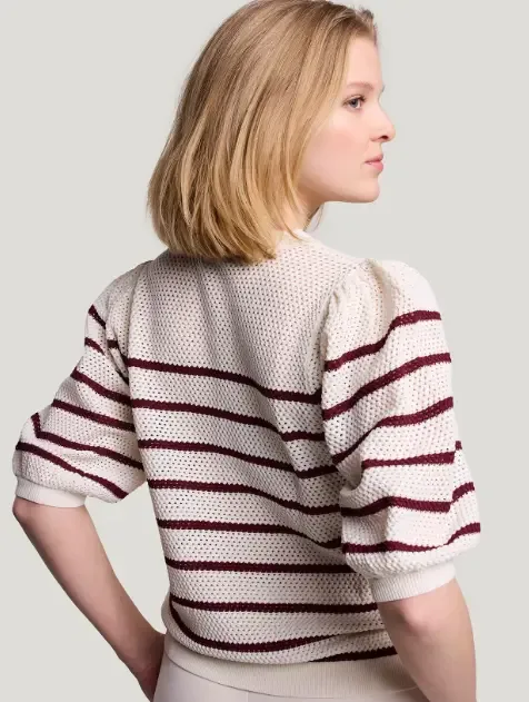 Summum Pull: gestreept, korte mouw ( SUM.64 )