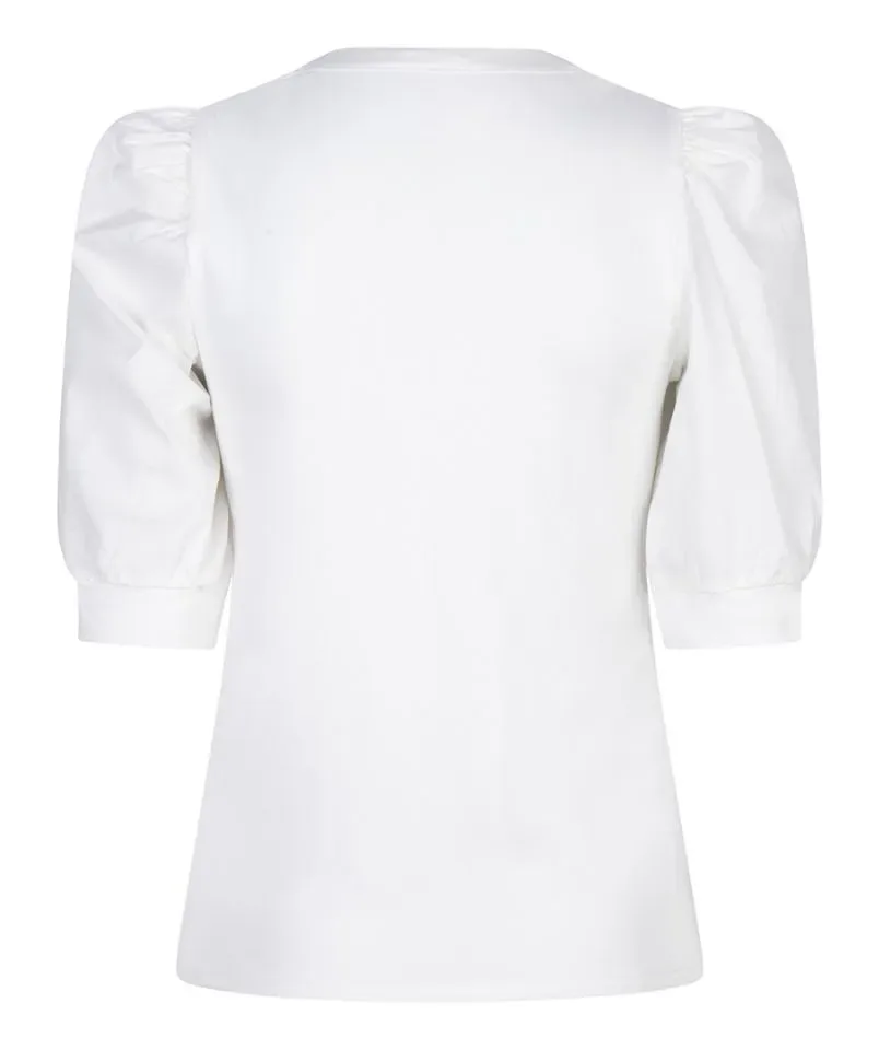 Esqualo T-shirt: Off White, fijne rib ( ESQ.227 )
