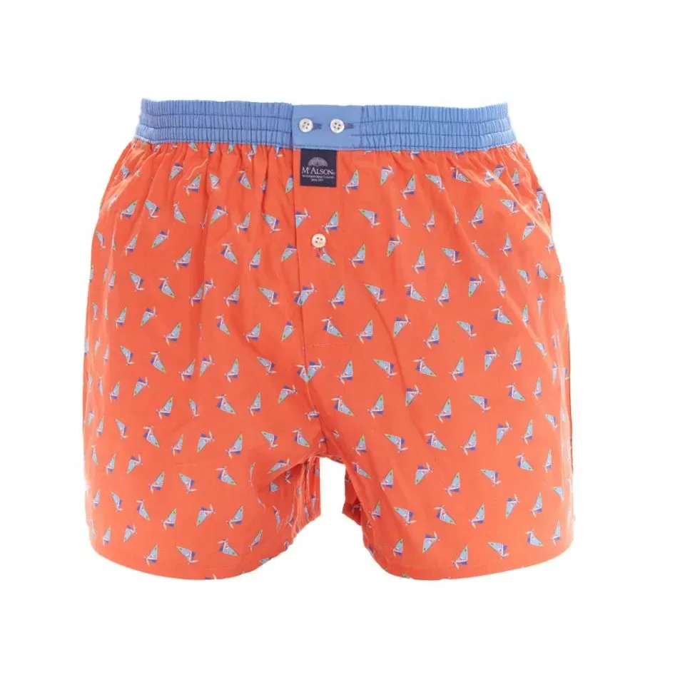 MC Alson Boxershort Heren: Zeilen, los model, ingewerkte slip ( MCA.24 )