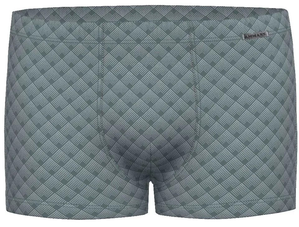 Ammann Heren boxer: , Blauw geprint tot 4XL, Katoen Modal ( AMM.604 )