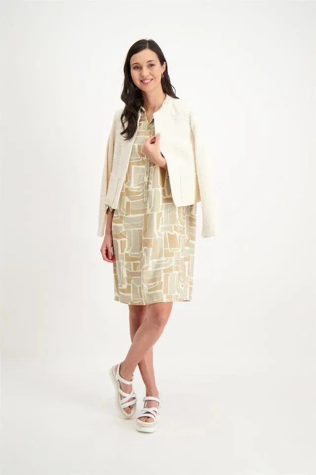 Signe nature Blazer vest: Ecru, Boucle ( Signe.1222 )