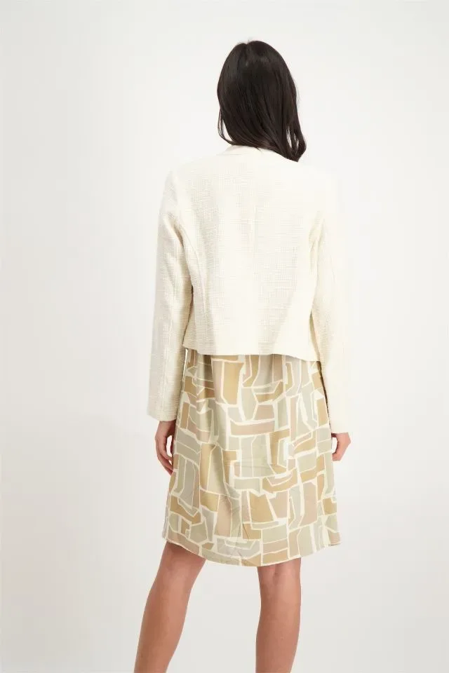 Signe nature Blazer vest: Ecru, Boucle ( Signe.1222 )