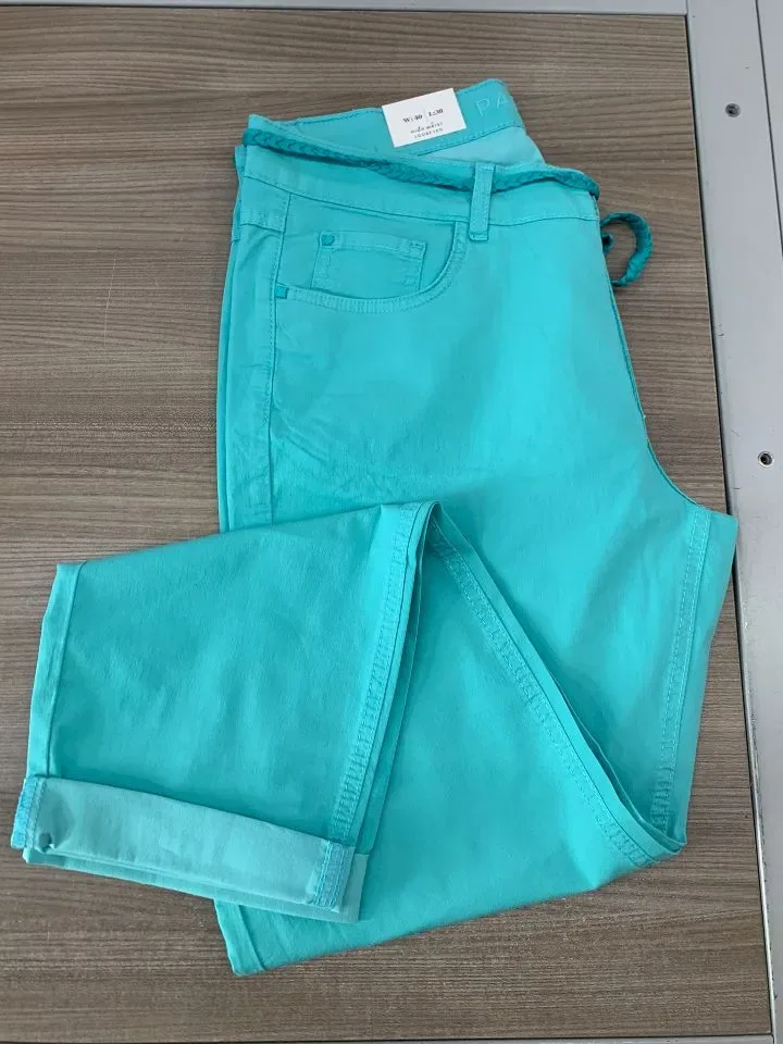 Para Mi broek Bobby: Dark Cyan, Casual Cotton ( PARA.307 )