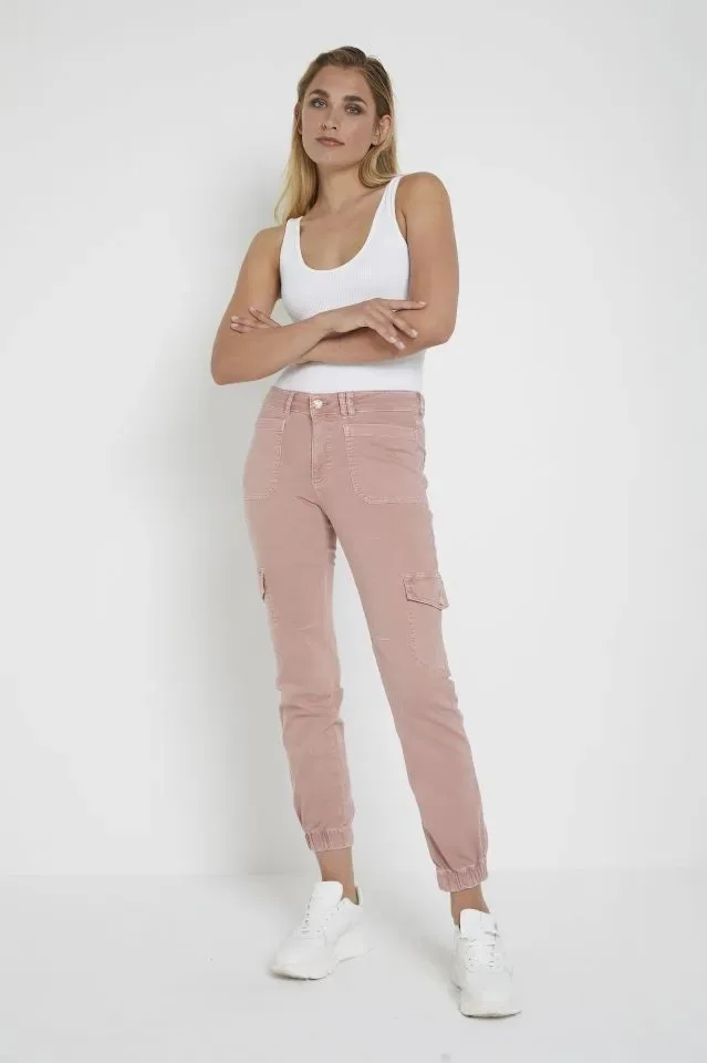 Para Mi broek Jill Cargo: Soft Pink, Morella kwaliteit ( PARA.311 )
