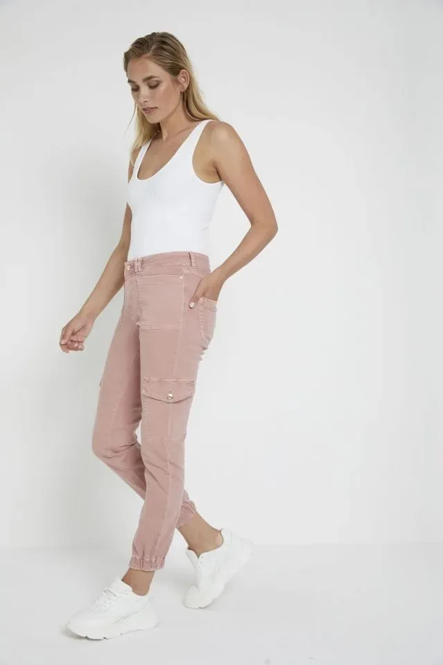 Para Mi broek Jill Cargo: Soft Pink, Morella kwaliteit ( PARA.311 )