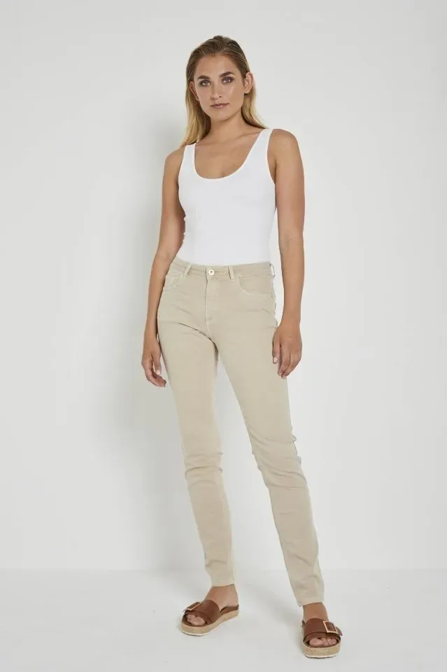 Para Mi broek Celine, Tinted Denim Beige ( PARA.313 )
