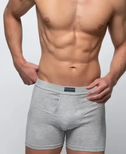 Abanderado Boxers heren met opening: Duopack, zwart / grijs ( ABA.2 )